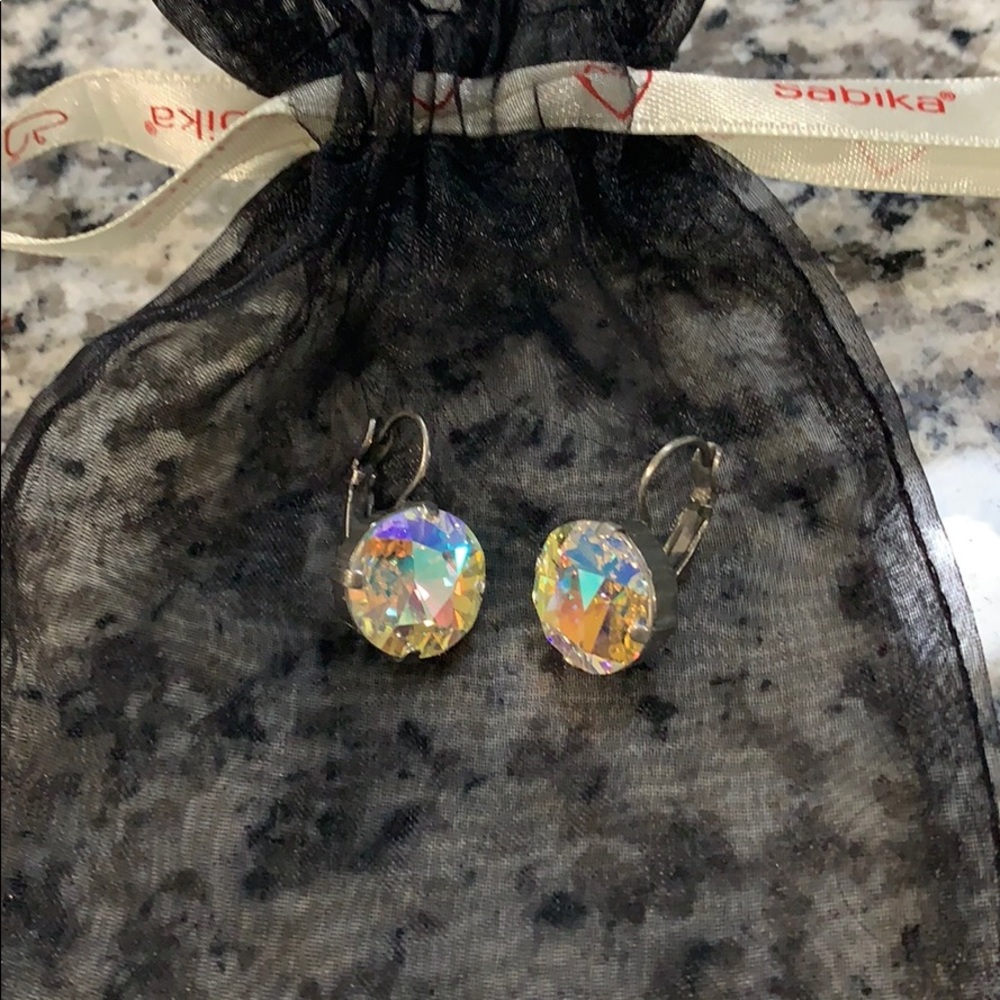 Sabika iridescent drop earrings *NEVER WORN*